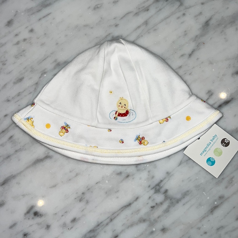 New Magnolia Baby Duck Swimmie Appliqué Bucket Hat